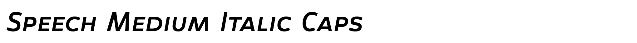 Speech Medium Italic Caps image